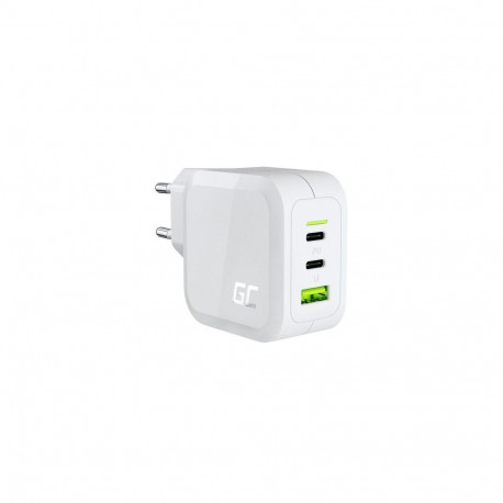 Green Cell CHARGC08W mobile device charger Headphones, Netbook, Smartphone, Tablet White AC Fast cha