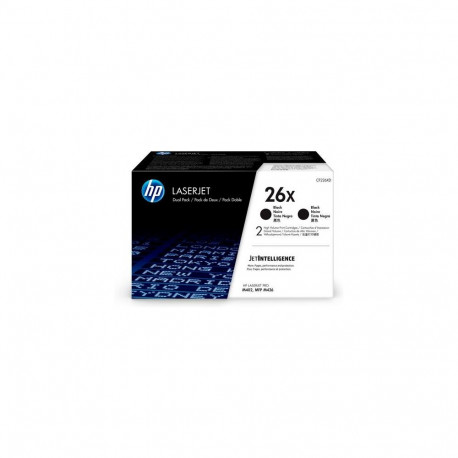 HP 26X 2-pack High Yield Black Original LaserJet Toner Cartridges