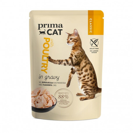 PRIMACAT CLASSIC linnuliha kastmes 85g