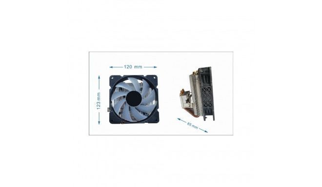 Huracan 12cm 100W 4-pin multicolor LED