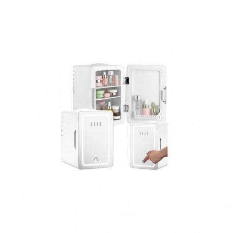 Home & Kitchen Appliances - ELLE 6L Mini Fridge with LED Mirror White