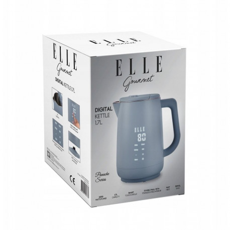 Electric Kettle - ELLE 1.7L 2200W Concealed Heating Element Blue