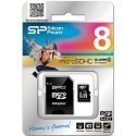 Silicon Power memory card microSDHC 8GB Class 10 + adapter