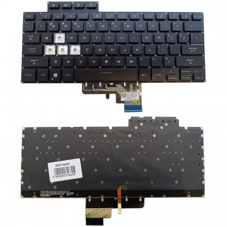 Keyboard ASUS Tuf Dash FX516, FX516P, F516, with backlight, US