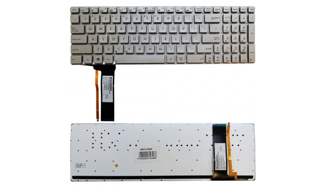 Keyboard ASUS N56, N76, N750, with backlight, US