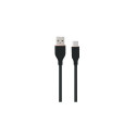 Silicone Cable USB Type-A - Type-C (black, 3m)