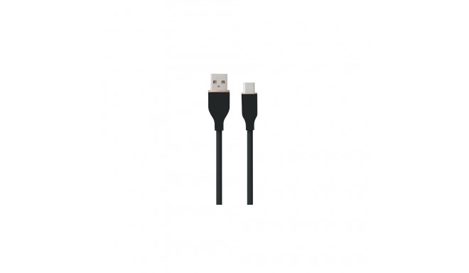 Silicone Cable USB Type-A - Type-C (black, 3m)