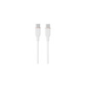 Silicone Cable USB Type-C - Type-C, 60W, (white, 3m)