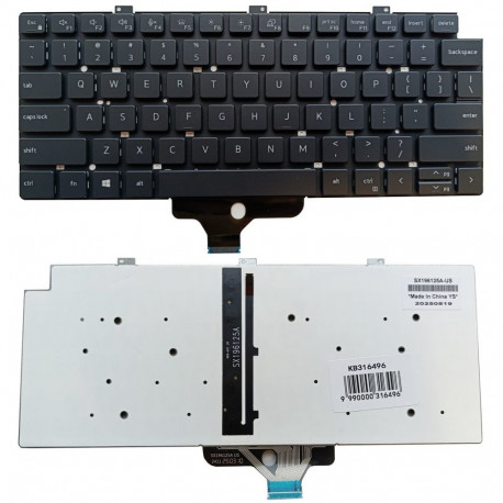 Keyboard DELL Latitude 5320, 5330, 5340, 7320, 7330, with backlight, US