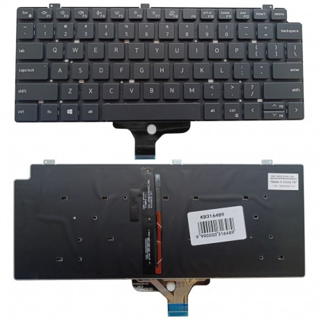 Keyboard DELL Latitude 7310, with backlight, US