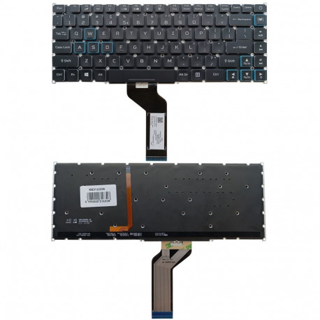 Keyboard ACER: Predator Triton PT515-51, PT515-52, with RGB backlight, US