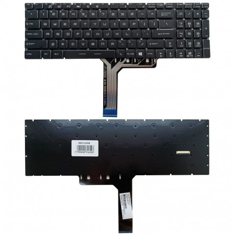 Keyboard MSI: GE63, GE73, GS63, GS73, with RGB backlit, US