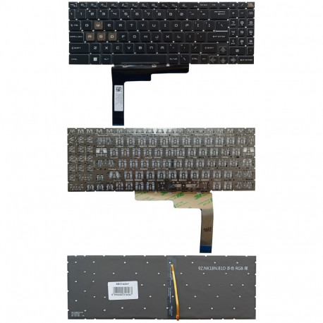 Keyboard MSI: GL76, GL66, GF76, GF66, with RGB backlit, US