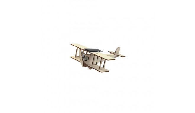 Solar Powered Toy "Biplane Flying Star"