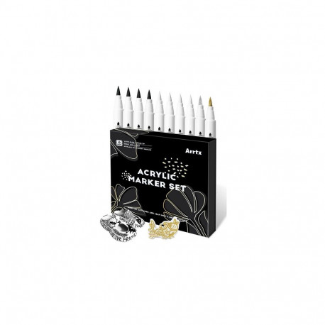 Acrylic Marker Pens ARRTX, 4 Colours, 10pcs