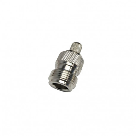 N-female Crimp Connector for RG6 Cable