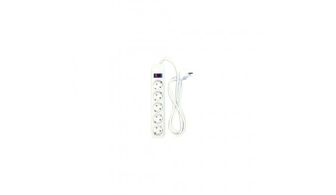 Extension cord 1.8m, 5 sockets, with switch