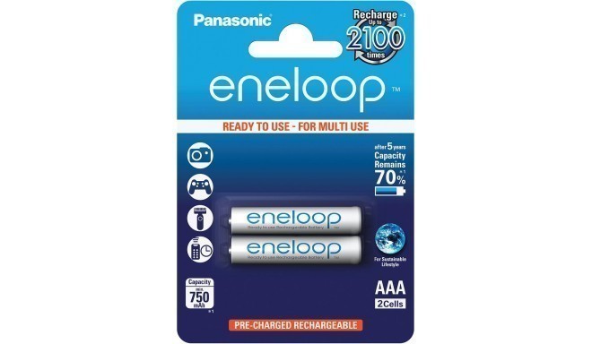 Panasonic eneloop rechargeable battery AAA 750 2BP