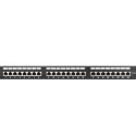 PATCH PANEL 24 PORT 1U 19" CAT.5E FTP WITH CABLE ORGANIZER SHIELDED BLACK LANBERG