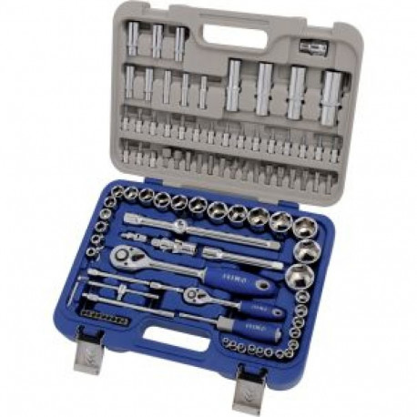 Sockets 4-32mm and bits set 1/4" and 1/2" 101 pcs Irimo