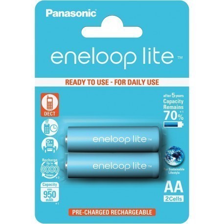 Panasonic eneloop akumulators lite AA 950 2BP