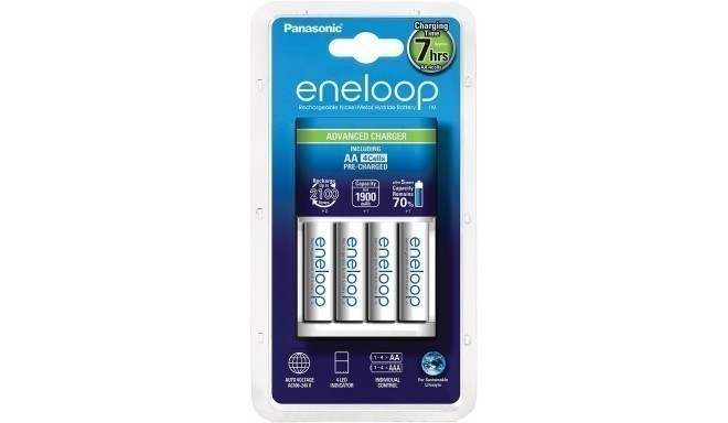 Panasonic Eneloop Battery Charger Bq Cc17 4x1900 Universal Chargers