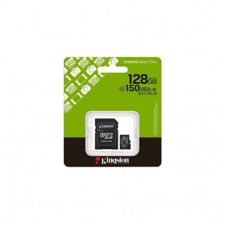Kingston MicroSD Card Canvas Select Plus 128GB Class 10 + Adapter (SDCS3/128)