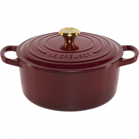 Le Creuset Signature Casserole round 22 cm garnet