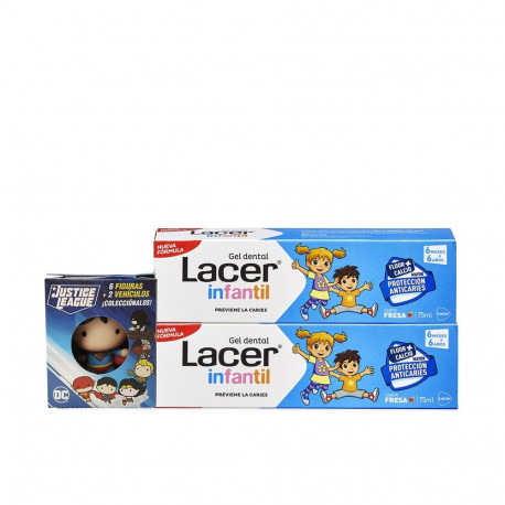 LACER INFANTIL gel dental fresa duo + regalo 2 x 75 ml 2 u
