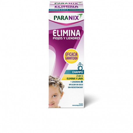PARANIX ELIMINA PIOJOS Y LIENDRES CHAMPÚ LOTE 2 pz