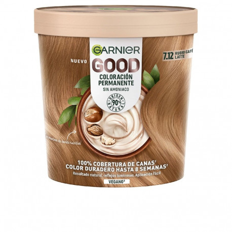 Garnier püsivärv Good #7.12 ammoniaagivaba 217ml, kohvi latte blond
