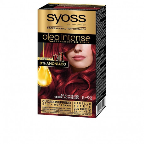 SYOSS OLEO INTENSE tinte sin amoniaco #5.92-rojo intenso 5 pz