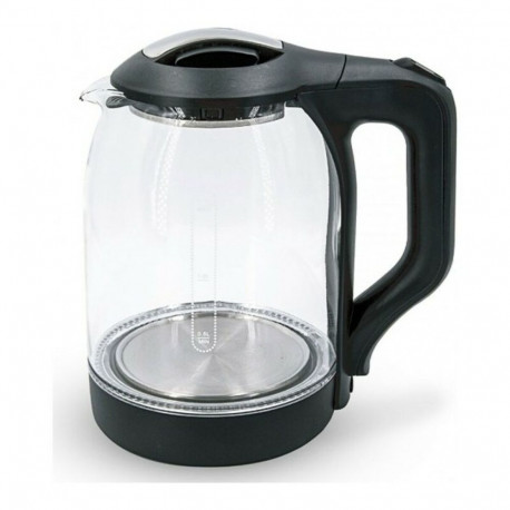 Veekann COMELEC 1,8 L 1500W Must Valge Roostevaba teras 1500 W 2200 W