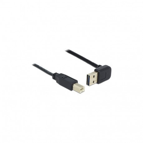 Delock EASY-USB 2.0 A-tüüpi üles/alla nurga all pistik > USB 2.0 B-tüüpi pistik 0.5 m kaabel
