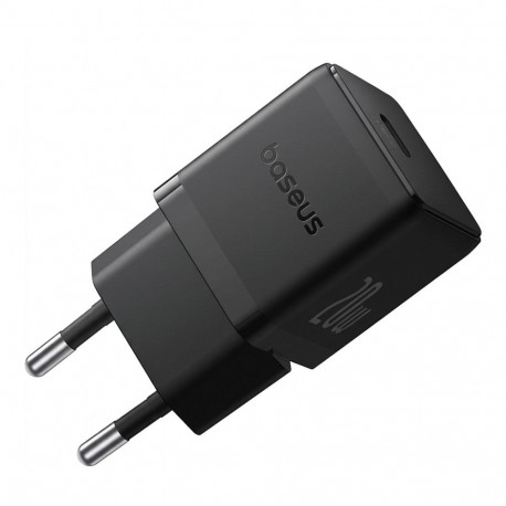 Baseus Palm USB ja USB-C laadija 20W EU must