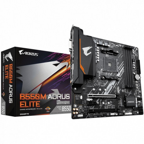 Gigabyte B550M AORUS ELITE 1.0 Processor family AMD, Processor socket AM4, DDR4 DIMM, Memory slots 4