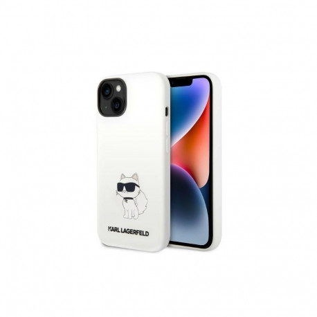 Karl Lagerfeld Karl Lagerfeld KLHMP14MSNCHBCH iPhone 14 Plus 6.7" hardcase white/white Silicone Chou