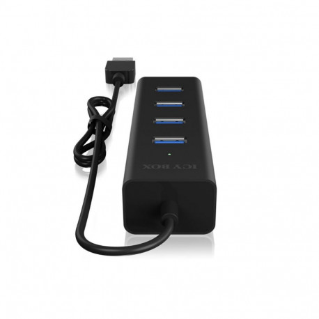 Raidsonic 4 port USB 3.0 hub IB-HUB1409-U3 Black
