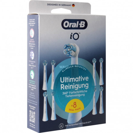Oral-B harjapead iO ülim puhastus 8er, valge