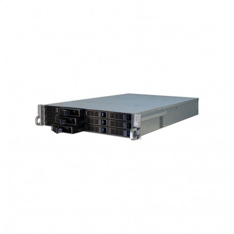 2U-2412, Rack (schwarz, 2 Höheneinheiten)