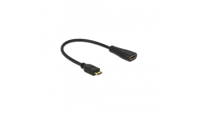 HDMI-kaabel mini C pistiku ja HDMI-A pesaga 23cm, must