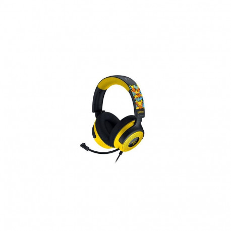 Razer Kraken V4 X Pokemon Headset Wired Head-band Gaming USB Type-C / USB Type-A Black, Yellow