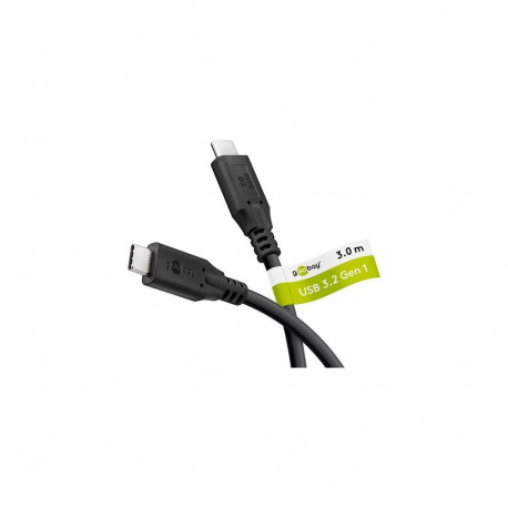 Goobay 74729 USB cable USB 3.2 Gen 1 (3.1 Gen 1) 3 m USB C Black