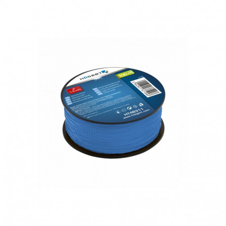 Hogert Masonry String HT4B311, 100m, 1.5mm, blue, plastic handle, reel packaging