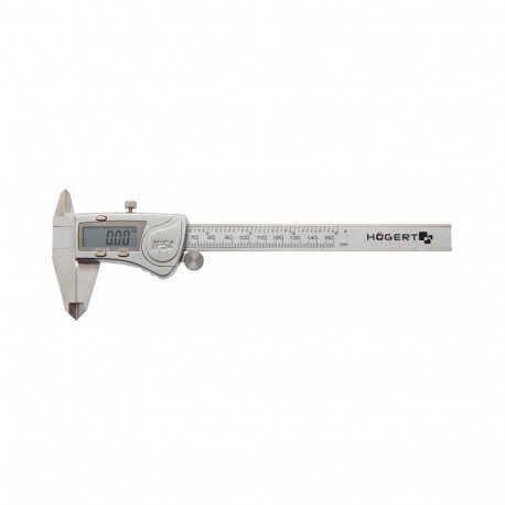 Hogert HT4M274 digitaalne nihik, 0-150mm, ±0,01mm, IP54, roostevaba teras, DIN 862