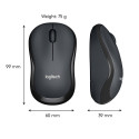 Logitech mouse M220 Wireless Silent, black (910-004878)