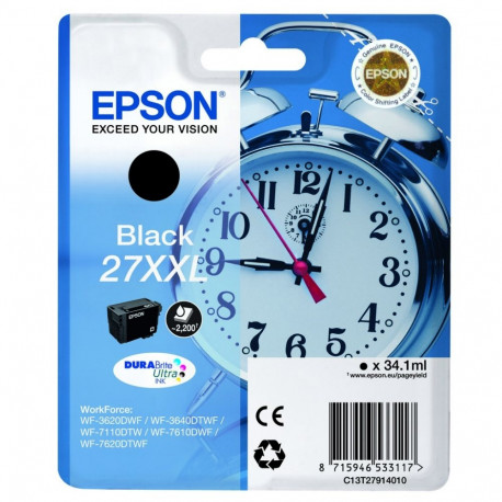 Tint Epson T2791 Black 27XXL extra high capacity DURABrite Ultra Ink 34.1ml 2200pg must WorkForce WF