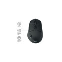 Logitech M720 Triathlon Wireless Mouse RF Wireless + Bluetooth, 1000 DPI, Black