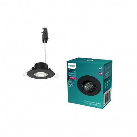 Süvistatav LED valgusti 5W 4K 550LM D9 must