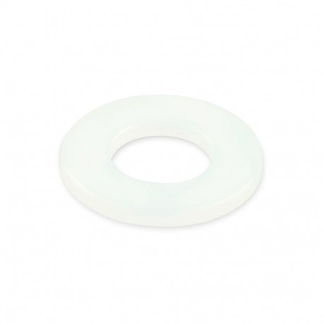 WASHER M 5 PLASTIC WHITE DIN125/20PCS